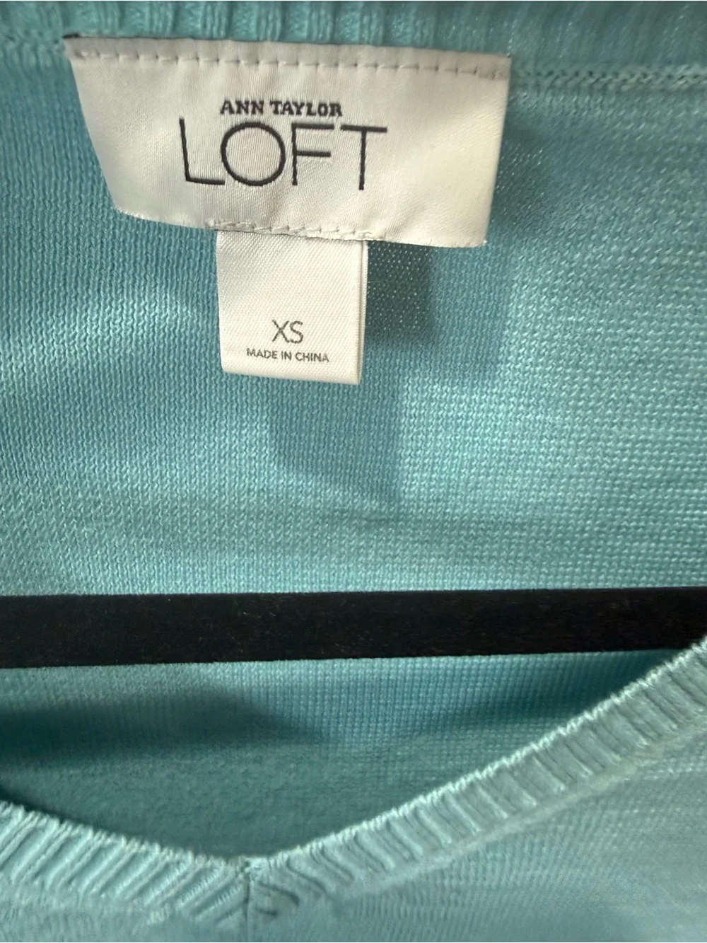 LOFT Sky Blue V-Neck Women's Sweater